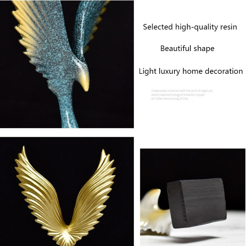 Resin Wing Sculpture Nordic Home Decor