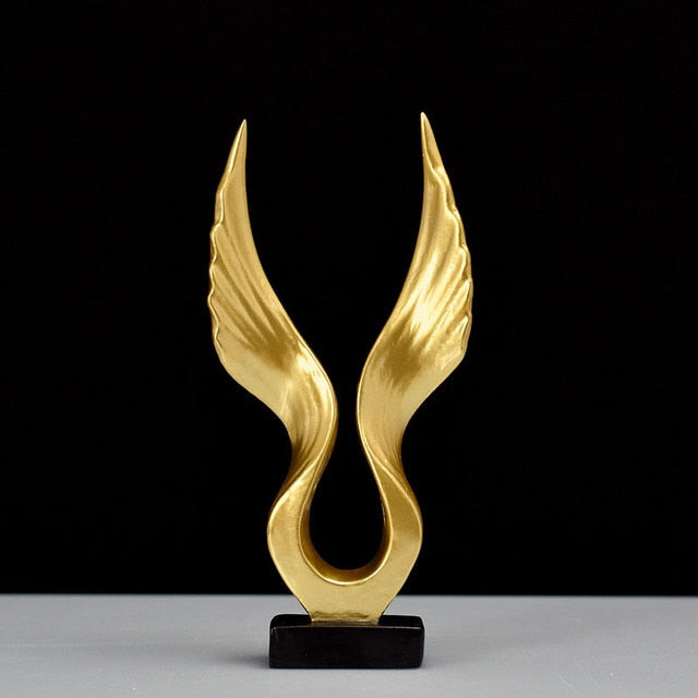 Resin Wing Sculpture Nordic Home Decor