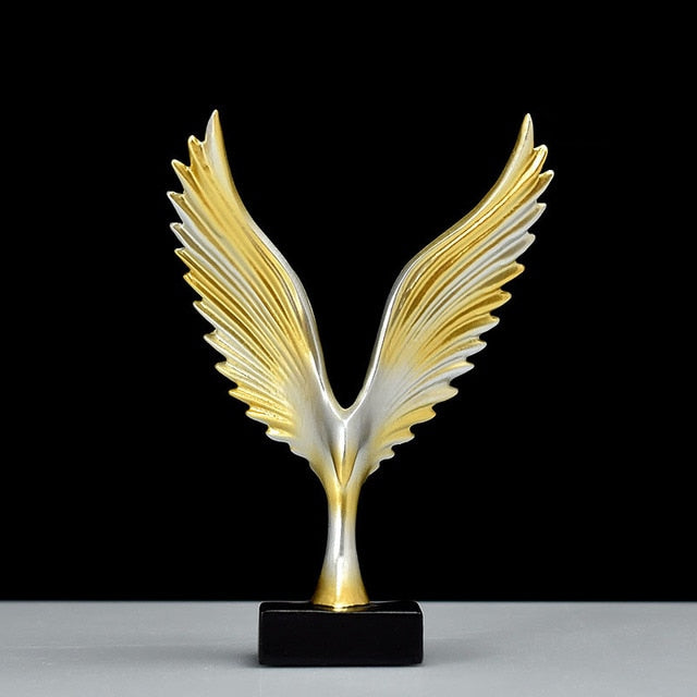 Resin Wing Sculpture Nordic Home Decor