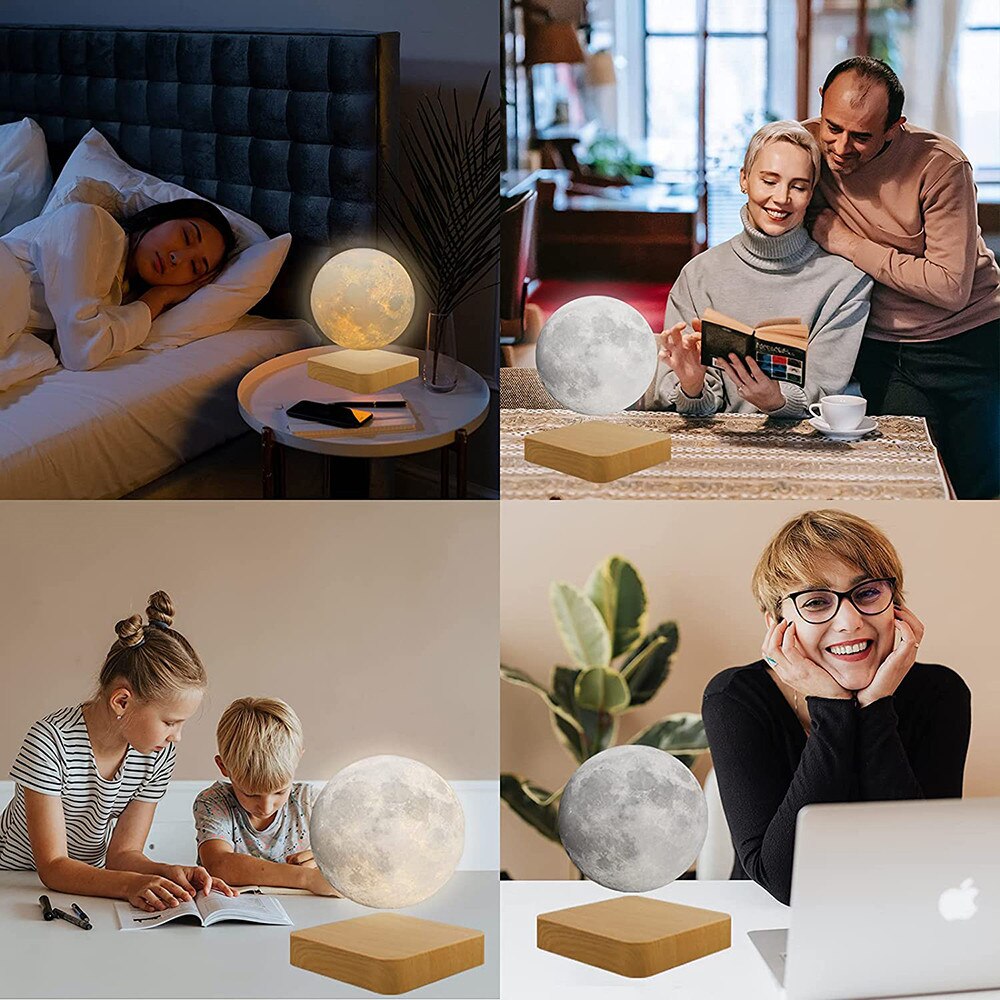 3D Print Floating Moon Night Light