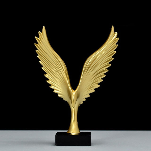 Resin Wing Sculpture Nordic Home Decor