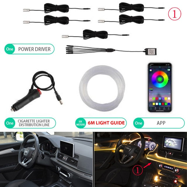 Neon Car LED Interior Lights RGB