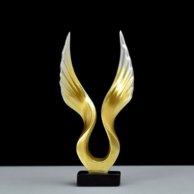 Resin Wing Sculpture Nordic Home Decor