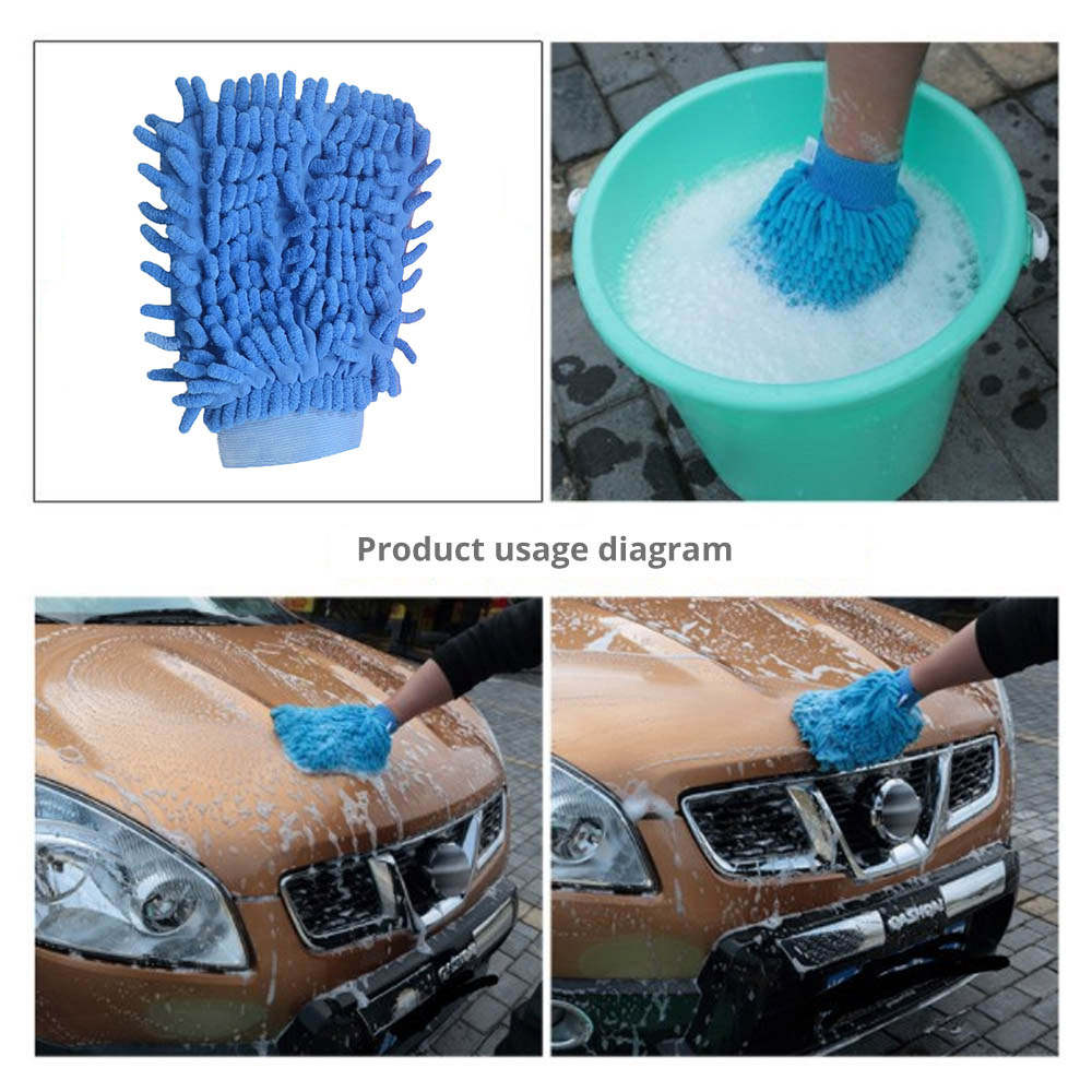 Microfiber Car Wash Sponge Mitts