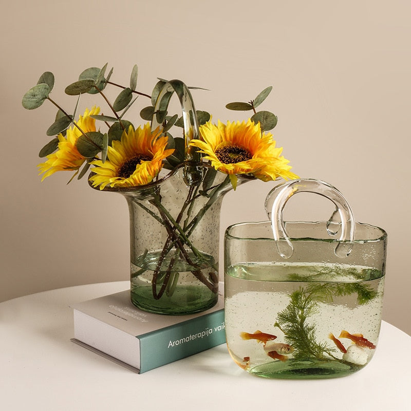 Handbag Glass Vase