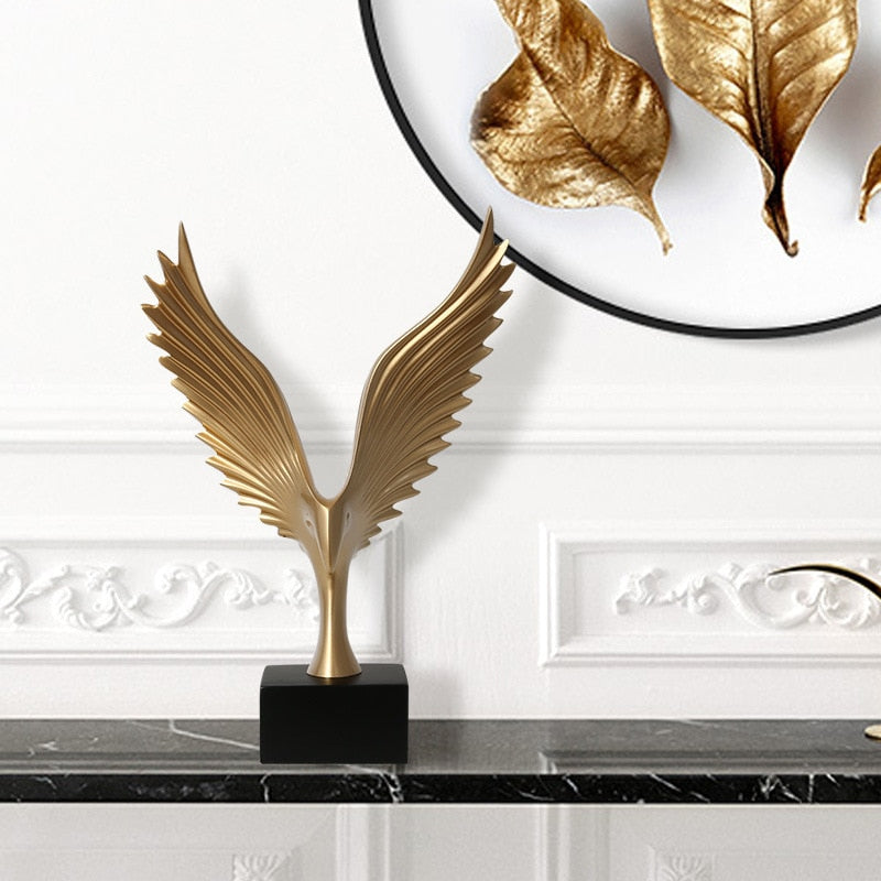 Resin Wing Sculpture Nordic Home Decor