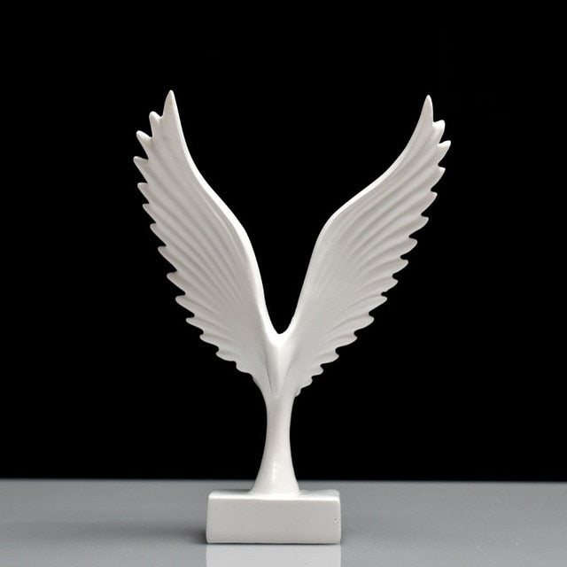 Resin Wing Sculpture Nordic Home Decor